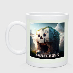 Кружка керамическая Жуткая пещера Minecraft, цвет: фосфор