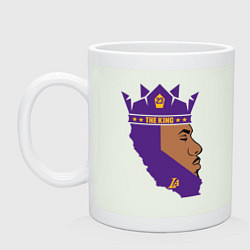 Кружка керамическая Lebron the king, цвет: фосфор
