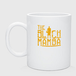 Кружка керамическая The black mamba, цвет: белый