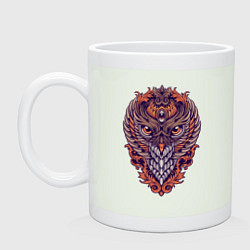 Кружка керамическая Cool owl, цвет: фосфор