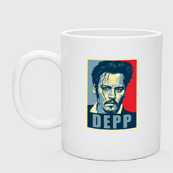 Кружка керамическая Depp, цвет: белый