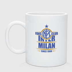 Кружка керамическая Inter Milan fans club, цвет: белый