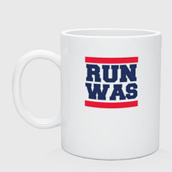 Кружка керамическая Run Washington Wizards, цвет: белый