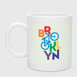 Кружка керамическая Brooklyn bike, цвет: фосфор