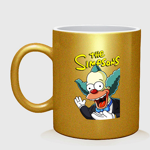 Кружка Krusty the clown / Золотой – фото 1