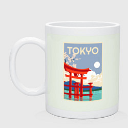 Кружка керамическая Tokyo - japan, цвет: фосфор