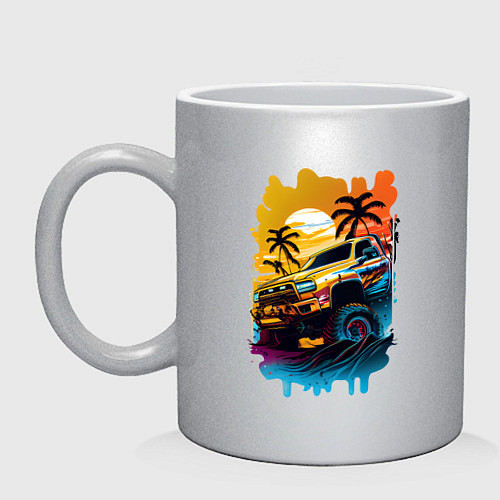 Кружка Монстр трак / Серебряный – фото 1