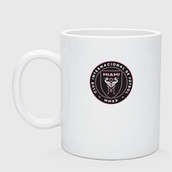 Кружка керамическая Miami fc club, цвет: белый