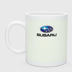 Кружка керамическая Subaru sport auto, цвет: фосфор