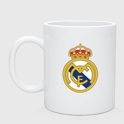 Кружка керамическая Real madrid fc sport, цвет: белый