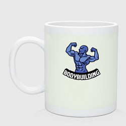 Кружка керамическая Bodybuilding power, цвет: фосфор