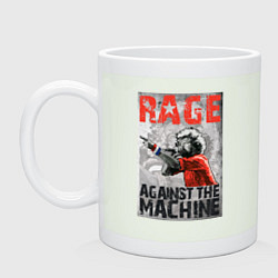 Кружка керамическая RATM - curly vocalist, цвет: фосфор