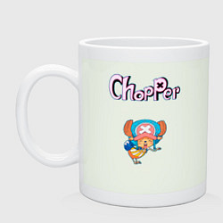 Кружка керамическая Чоппер доктор из аниме ван пис, цвет: фосфор