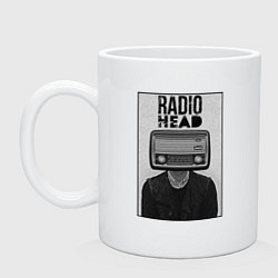 Кружка керамическая Radiohead human, цвет: белый
