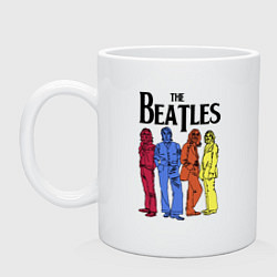 Кружка керамическая The Beatles all, цвет: белый