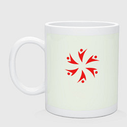 Кружка керамическая Символ коммуникации, цвет: фосфор