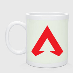 Кружка керамическая Logo apex legends, цвет: фосфор