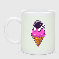 Кружка керамическая Space ice cream, цвет: фосфор