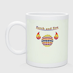 Кружка керамическая Earth and fire, цвет: фосфор