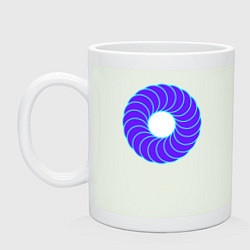 Кружка керамическая Фиолетовая баранка, цвет: фосфор