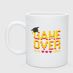 Кружка керамическая Game over 2024, цвет: белый