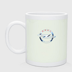 Кружка керамическая Opel авто спорт, цвет: фосфор