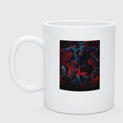 Кружка керамическая Ниндзя Камуи Джо Логан, цвет: белый