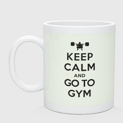 Кружка керамическая Go to gym, цвет: фосфор