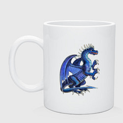 Кружка керамическая Azure dragon, цвет: белый