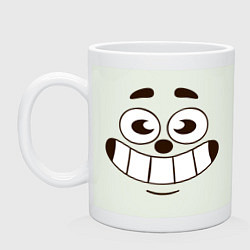 Кружка керамическая Улыбка смайл, цвет: фосфор