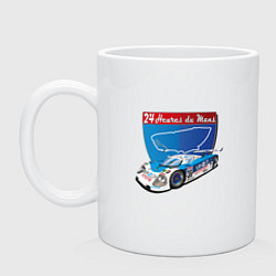 Кружка керамическая 24H Le Mans, цвет: белый