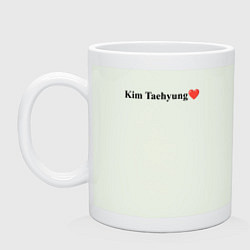 Кружка керамическая BTS Kim Tae-hyung, цвет: фосфор