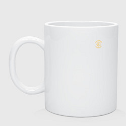 Кружка керамическая Мы русские с нами Бог Ника желтая с Николаем 2 для, цвет: белый