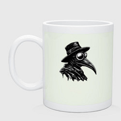 Кружка керамическая Plague doctor, цвет: фосфор