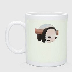 Кружка керамическая Панда спит на ветке, цвет: фосфор