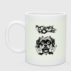 Кружка керамическая My Chemical Romance - rock dog, цвет: фосфор
