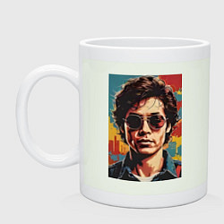 Кружка керамическая Ретро портрет, цвет: фосфор