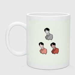 Кружка керамическая Три портрета, одна личность, цвет: фосфор