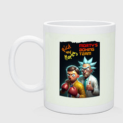 Кружка керамическая Рик Санчес тренер команды Морти, цвет: фосфор