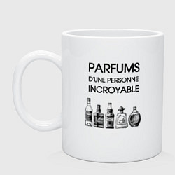 Кружка керамическая Духи удивительного человека, цвет: белый