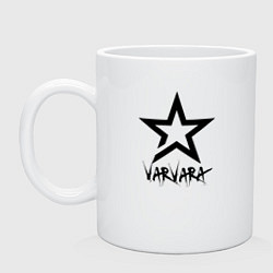 Кружка керамическая Varvara - star, цвет: белый