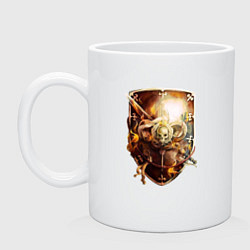 Кружка керамическая Order of the Sanctified Shield Warhammer, цвет: белый