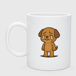 Кружка керамическая Crying Little Poppy, цвет: белый