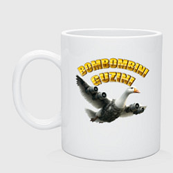 Кружка керамическая Bombombini Guzini - brainrot animals meme, цвет: белый