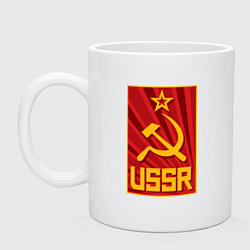 Кружка керамическая USSR style, цвет: белый