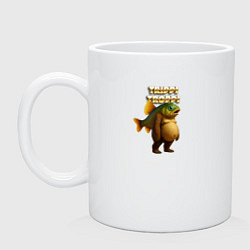 Кружка керамическая Trippi Troppi рыба, цвет: белый