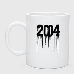 Кружка керамическая Капающий 2004, цвет: белый