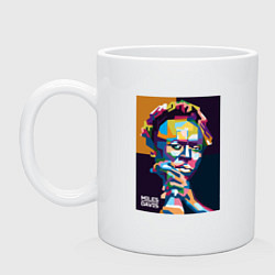 Кружка керамическая Miles Davis, цвет: белый