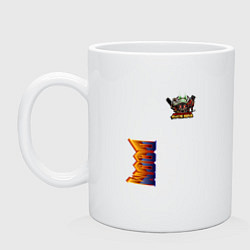 Кружка керамическая Doom персонаж из игры, цвет: белый