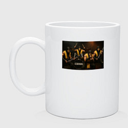 Кружка керамическая Sorpions Mortal Kombat, цвет: белый